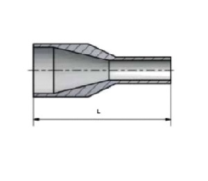 Концентрический переход Сварка-Сварка DT-4.1.3-1