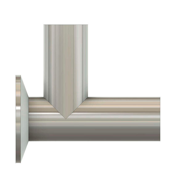 Тройник Сварка-Сварка-Кламп короткий DT-4.1.2-3 (DT-25)