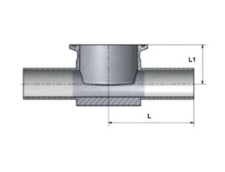 Тройник Сварка-Кламп-Сварка переходной инструментальный DT-4.1.2-10 (DT-28)