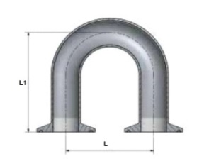 Отвод КЛАМП-КЛАМП 180° DT-4.1.1-8 (DT-24)