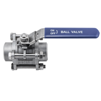 Кран шаровой под приварку нержавеющий 3pcs 1/4" PN63 / WOG1000 AISI 304 (L) / 1.4301 (7) / 08X18H10