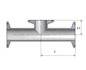 Тройник Кламп-Кламп-Кламп короткий DT-4.1.2-5 (DT-27)