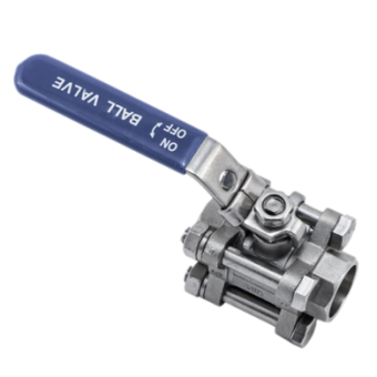 Кран шаровой муфтовый нержавеющий 3pcs 3/8" PN63 / WOG1000 AISI 304 (L) / 1.4301 (7) / 08X18H10