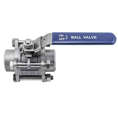 Кран шаровой под приварку нержавеющий 3pcs 1/4" PN63 / WOG1000 AISI 304 (L) / 1.4301 (7) / 08X18H10