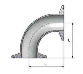 Отвод КЛАМП-КЛАМП 90° DT-4.1.1-3 (DT-16)