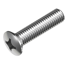 Винт с полупотайной головкой и крестообразным шлицем M3x35 мм DIN 966 H сталь А4