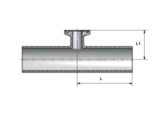Тройник Сварка-Кламп-Сварка переходной короткий DT-4.1.2-9 (DT-20)
