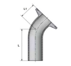 Отвод Сварка-КЛАМП 45° DT-4.1.1-5 (DT-13)