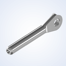 Ухо плоское для обжима на тросе d3 сталь А4