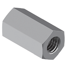 Гайка шестигранная высокая М5 DIN 6334 сталь А2