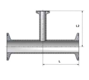 Тройник Кламп-Кламп-Кламп переходной DT-4.1.2-8 (DT-19)