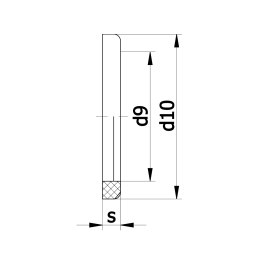 Уплотнение DN125 DIN 11851 NBR стандарт