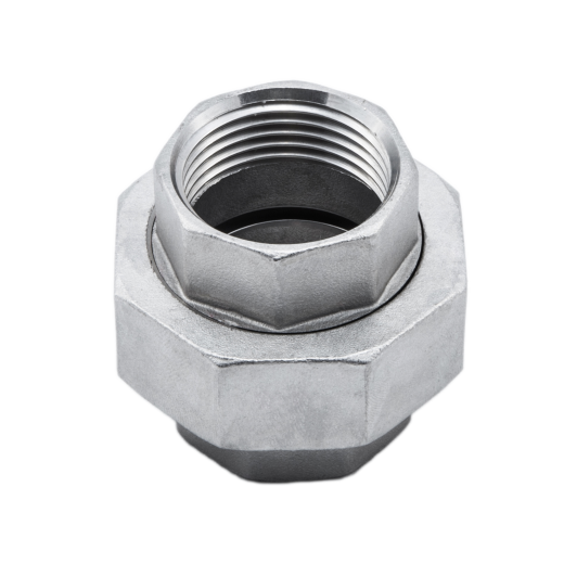 Муфта-американка плоская нержавеющая (внутренняя-внутренняя резьба) DN65 (2 1/2") DIN 2993 AISI 316 / 1.4401