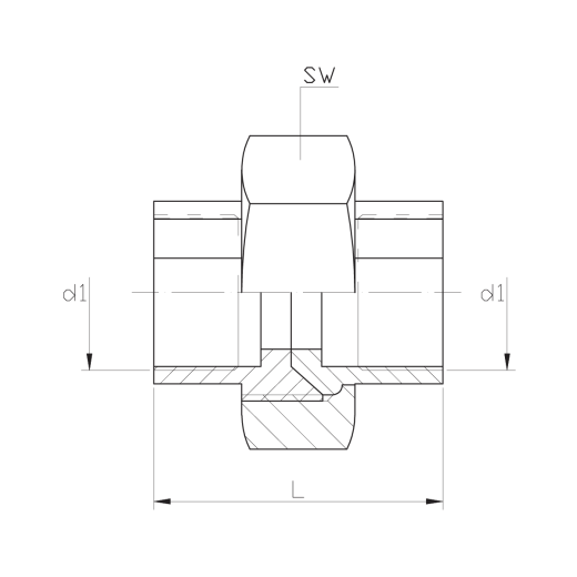 Муфта-американка коническая нержавеющая (внутренняя-внутренняя резьба) DN100 (4") DIN 2993 AISI 316 / 1.4401