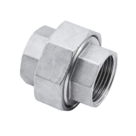 Муфта-американка плоская нержавеющая (внутренняя-внутренняя резьба) DN65 (2 1/2") DIN 2993 AISI 316 / 1.4401