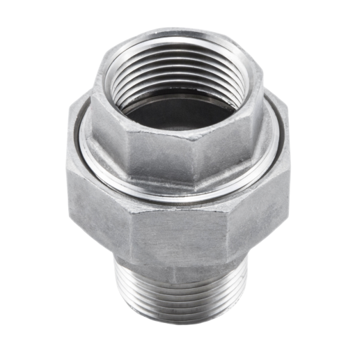 Муфта-американка плоская нержавеющая (внутренняя-наружная резьба) DN6 (1/8") DIN 2993 AISI 304 (L) / 1.4301 (7) / 08X18H10
